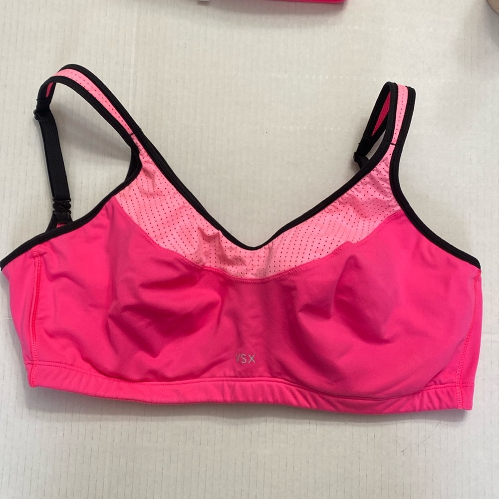 2014 Victoria’s Secret VSX Sport workout exercise bras 36 DDD back close